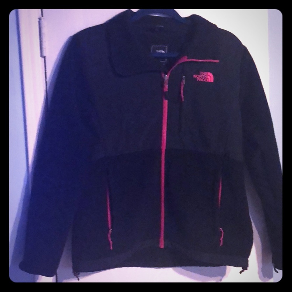 ::sold::Black and pink women’s Denali north face